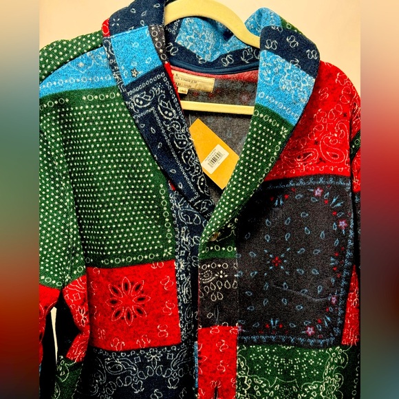 Men’s Levi’s Jeans Hillen Patchwork Cardigan XL - Picture 2 of 6